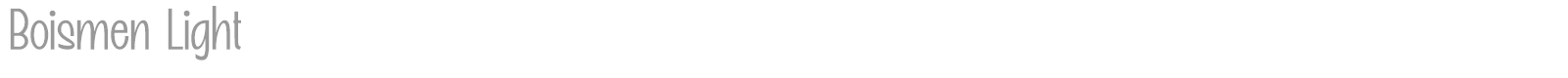 Boismen font preview